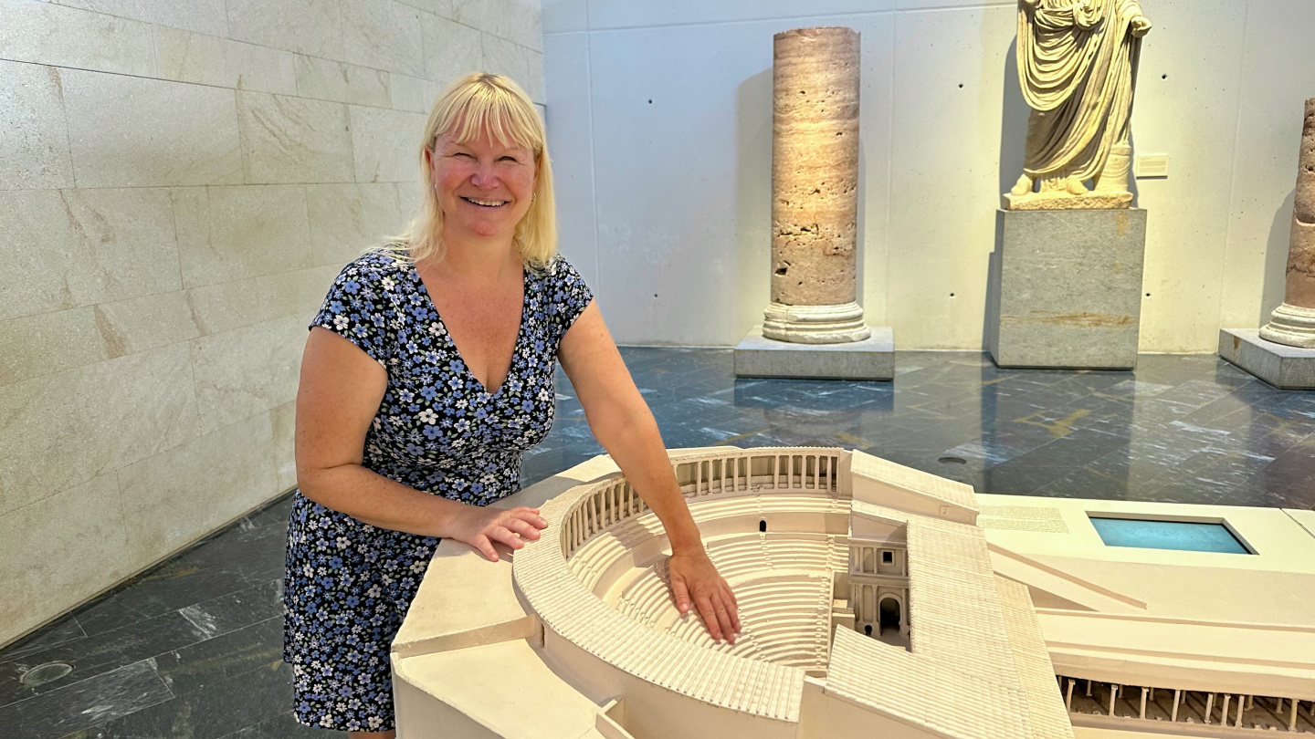 The model of the Roman theatre in Cartagena, Spain