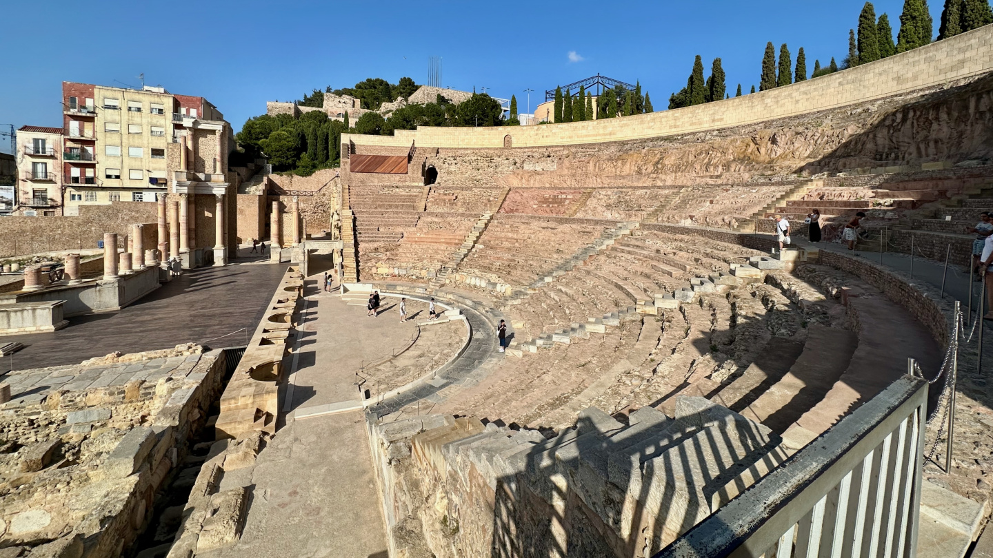 The Roman theatre in Cartagena, Spain