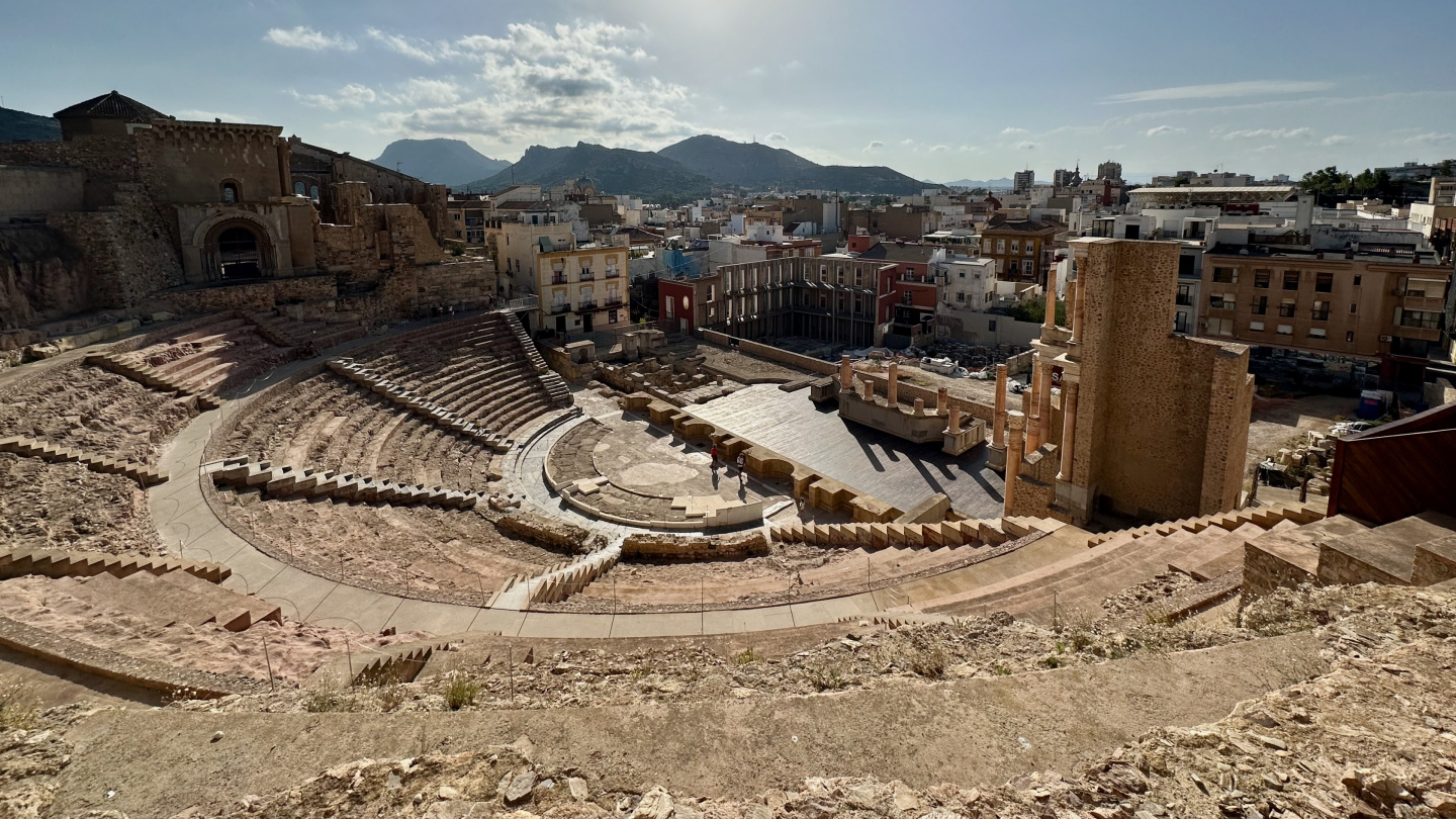 The Roman theatre in Cartagena, Spain