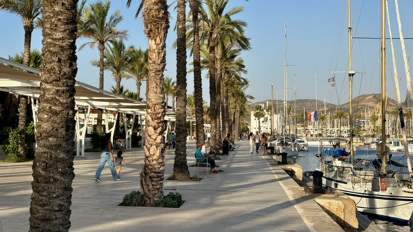 The waterfront of Cartagena, Spain