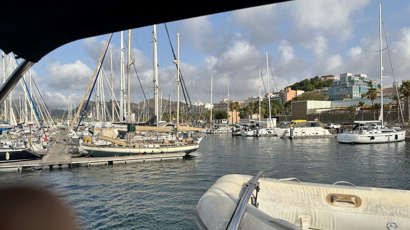 Yacht Port Cartagena marina, Espanja