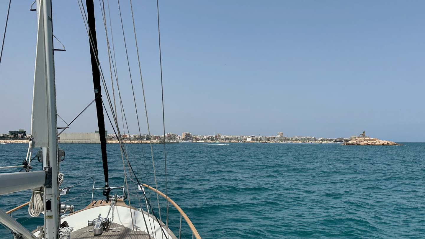 The harbour entrance of Torrevieja, Spain