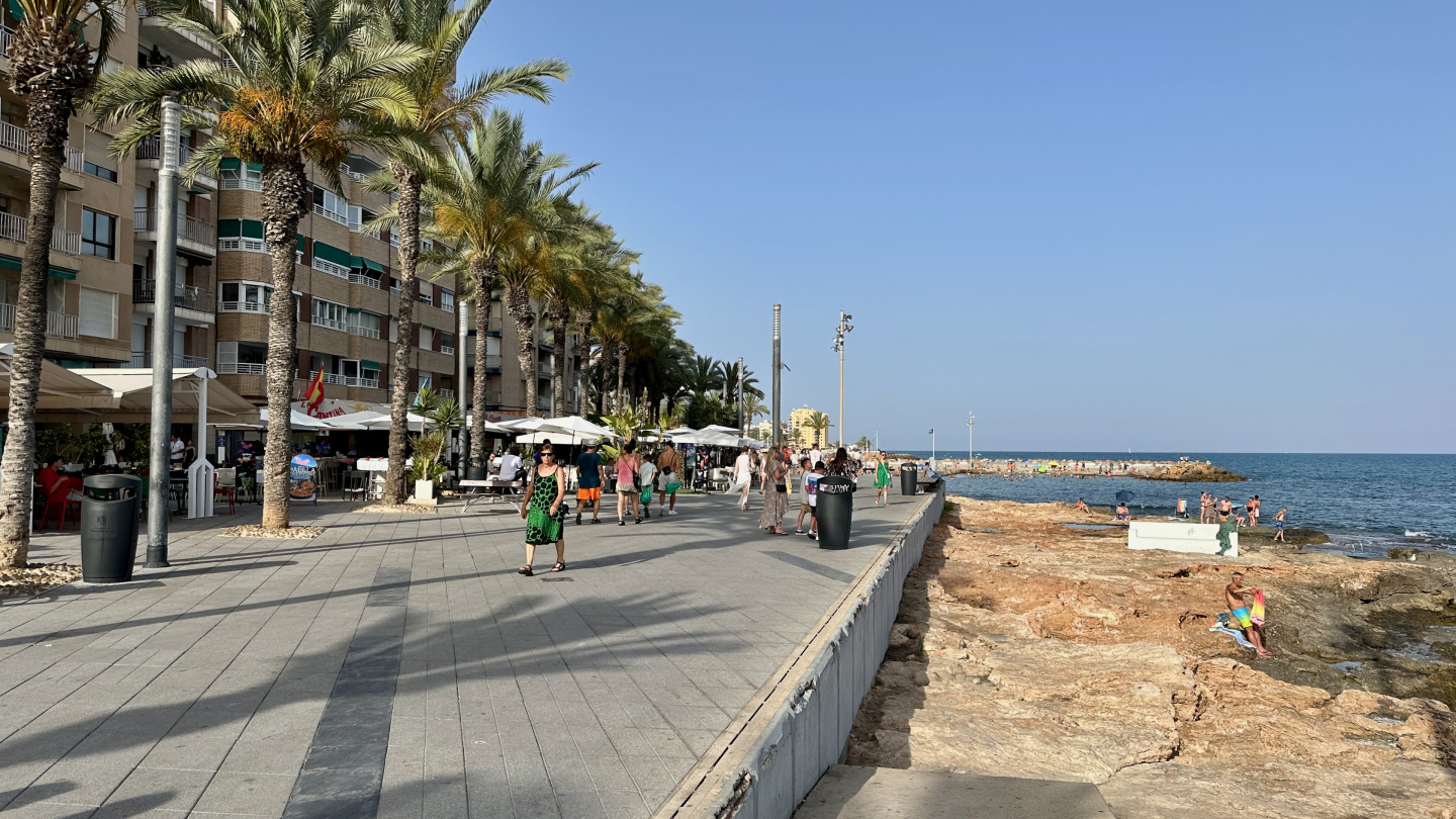 The waterfront of Torrevieja, Spain