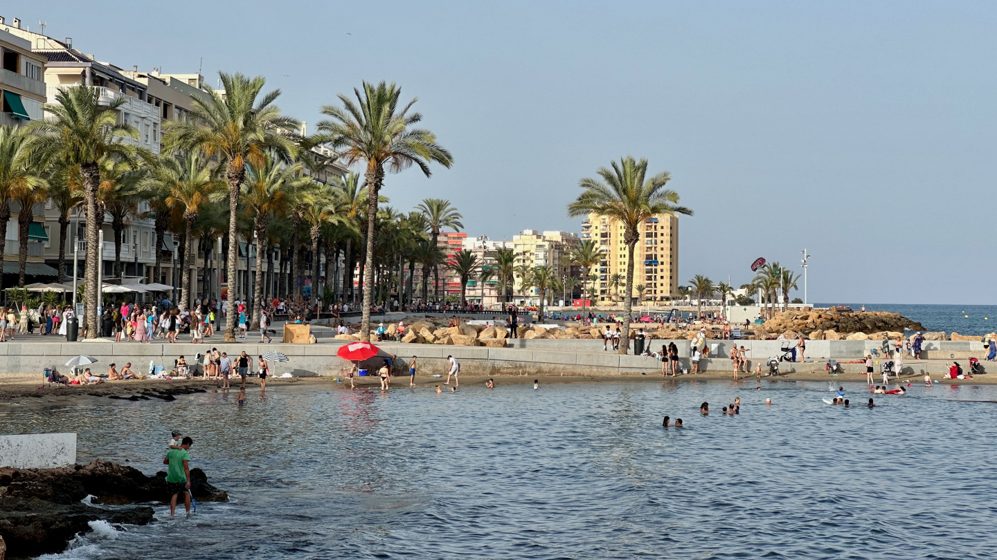 The waterfront of Torrevieja, Spain